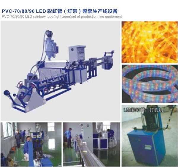 LED彩虹管擠出機、LED燈帶押出機